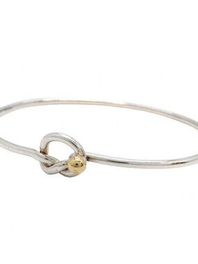 Tiffany & Co Bangle Hook Eye 18k Yellow Gold Bracelet